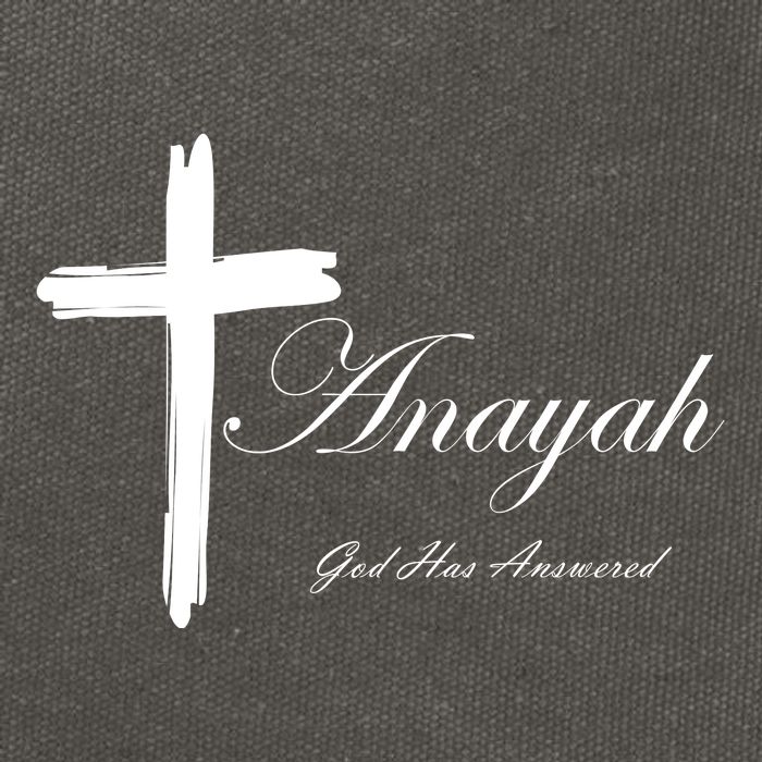 Anayah God Has Answered Cotton Canvas Backpack