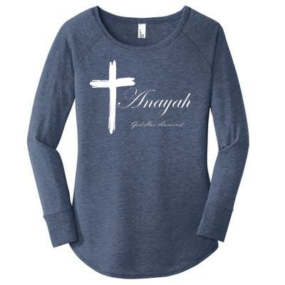 Anayah God Has Answered Women's Perfect Tri Tunic Long Sleeve Shirt