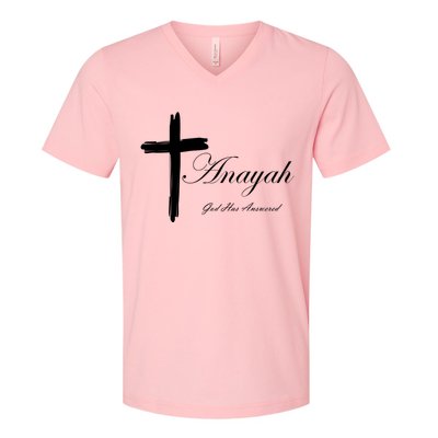 Anayah God Has Answered V-Neck T-Shirt