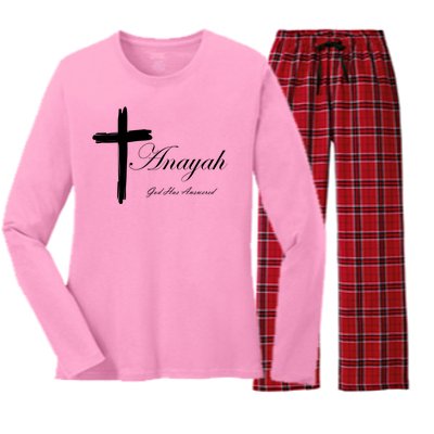 Anayah God Has Answered Women's Long Sleeve Flannel Pajama Set 