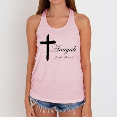 Anayah God Has Answered Women's Knotted Racerback Tank