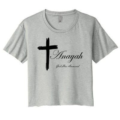 Anayah God Has Answered Women's Crop Top Tee