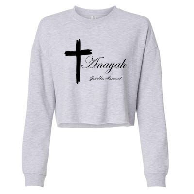 Anayah God Has Answered Cropped Pullover Crew