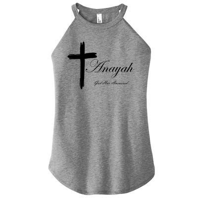 Anayah God Has Answered Women's Perfect Tri Rocker Tank