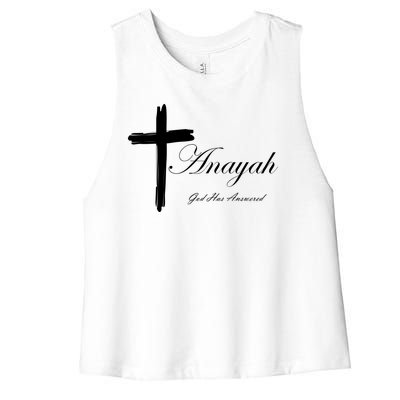 Anayah God Has Answered Women's Racerback Cropped Tank