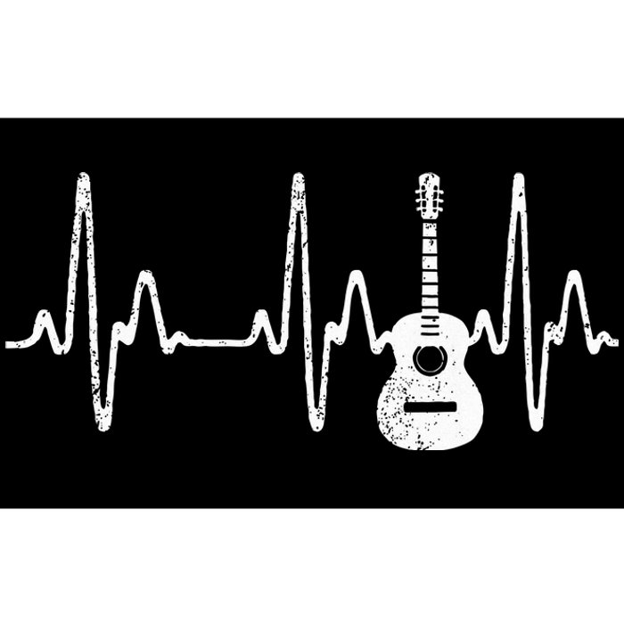 Acoustic Guitar Heartbeat Guitar Musician  Bumper Sticker