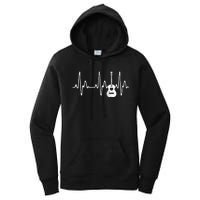 Acoustic Guitar Heartbeat Guitar Musician  Women's Pullover Hoodie