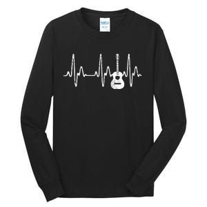 Acoustic Guitar Heartbeat Guitar Musician  Tall Long Sleeve T-Shirt