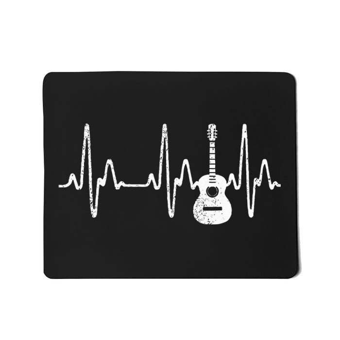 Acoustic Guitar Heartbeat Guitar Musician  Mousepad