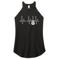 Acoustic Guitar Heartbeat Guitar Musician  Women's Perfect Tri Rocker Tank