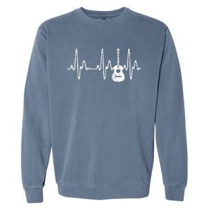 Acoustic Guitar Heartbeat Guitar Musician  Garment-Dyed Sweatshirt