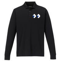 Arcade Gaming Halloween Ghost Costume Performance Long Sleeve Polo