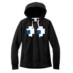 Arcade Gaming Halloween Ghost Costume Women's Fleece Hoodie