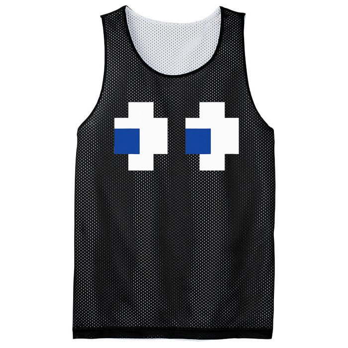 Arcade Gaming Halloween Ghost Costume Mesh Reversible Basketball Jersey Tank