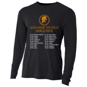 Ancient Greek History Alexander The Great W.O.R.L.D T.O.U.R Cooling Performance Long Sleeve Crew