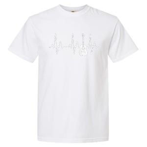 Acoustic Guitar Heartbeat   Guitar Musician Garment-Dyed Heavyweight T-Shirt