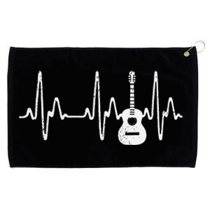 Acoustic Guitar Heartbeat funny Guitar Musician Grommeted Golf Towel