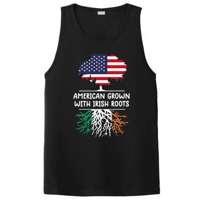 American Grown Irish Roots irish flag Ireland PosiCharge Competitor Tank