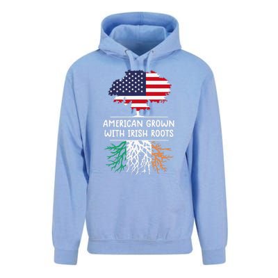 American Grown Irish Roots irish flag Ireland Unisex Surf Hoodie