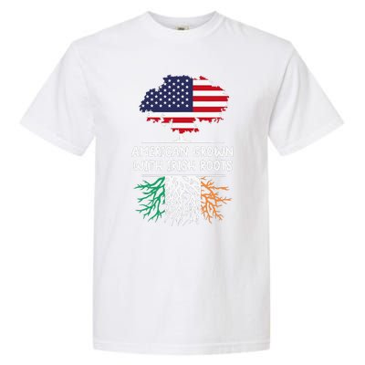 American Grown Irish Roots irish flag Ireland Garment-Dyed Heavyweight T-Shirt