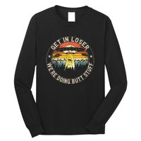 Alien Get In Loser Were Doing Butt Stuff Vintage Long Sleeve Shirt