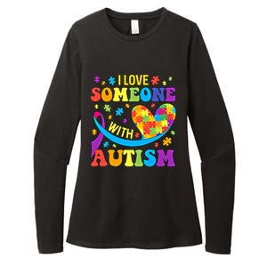 Autism Gift I Love Someone With Autism Meaningful Gift Womens CVC Long Sleeve Shirt