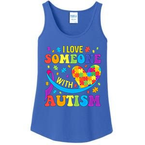 Autism Gift I Love Someone With Autism Meaningful Gift Ladies Essential Tank