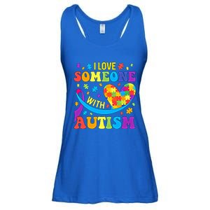 Autism Gift I Love Someone With Autism Meaningful Gift Ladies Essential Flowy Tank