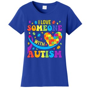 Autism Gift I Love Someone With Autism Meaningful Gift Women's T-Shirt