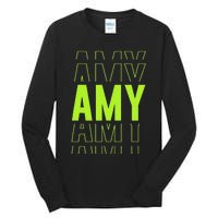 Amy Gifts Idea Retro First Name Vintage Amy Tall Long Sleeve T-Shirt