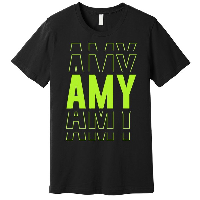 Amy Gifts Idea Retro First Name Vintage Amy Premium T-Shirt