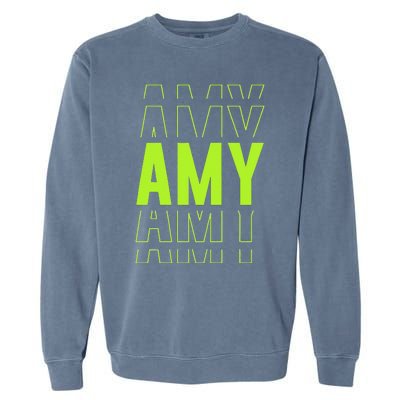 Amy Gifts Idea Retro First Name Vintage Amy Garment-Dyed Sweatshirt