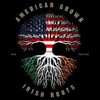 American Grown Irish Roots Ireland Flag ST. Patrick's Day Cooling Performance Crew T-Shirt