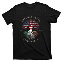 American Grown Irish Roots Ireland Flag ST. Patrick's Day T-Shirt