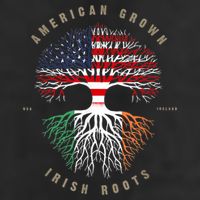 American Grown Irish Roots Ireland Flag ST. Patrick's Day 11oz C Handle Ceramic Mug