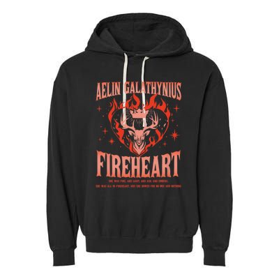 Aelin Galathynius Inspired Fireheart Fantasy Novel Fan Garment-Dyed Fleece Hoodie