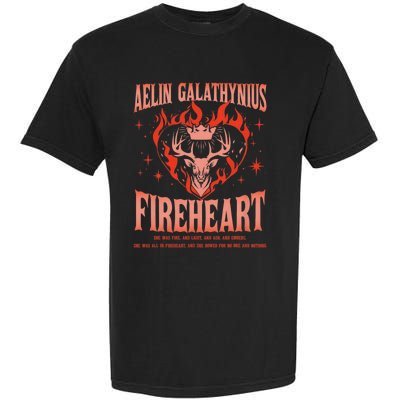 Aelin Galathynius Inspired Fireheart Fantasy Novel Fan Garment-Dyed Heavyweight T-Shirt