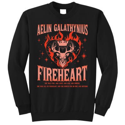 Aelin Galathynius Inspired Fireheart Fantasy Novel Fan Sweatshirt