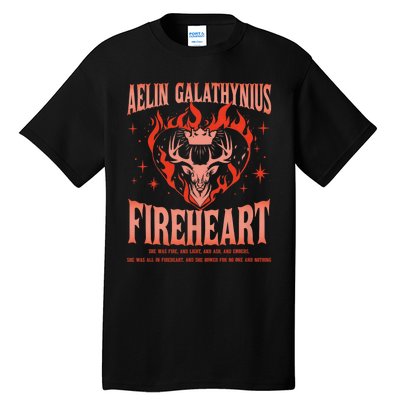 Aelin Galathynius Inspired Fireheart Fantasy Novel Fan Tall T-Shirt