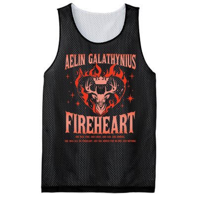 Aelin Galathynius Inspired Fireheart Fantasy Novel Fan Mesh Reversible Basketball Jersey Tank