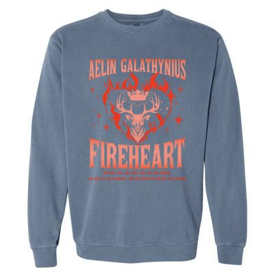 Aelin Galathynius Inspired Fireheart Fantasy Novel Fan Garment-Dyed Sweatshirt