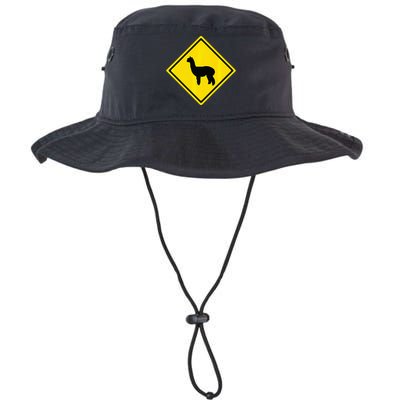 Alpaca Gift Idea Warning Alpaca Crossing Premium Legacy Cool Fit Booney Bucket Hat