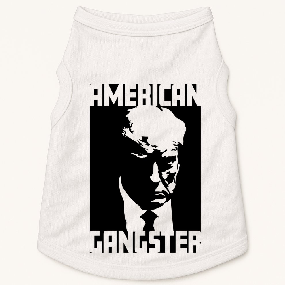 American Gangster Iconic Trump Mugshot Artwork Doggie Tank