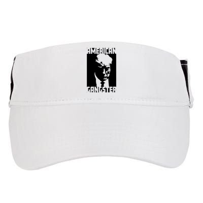 American Gangster Iconic Trump Mugshot Artwork Adult Drive Performance Visor