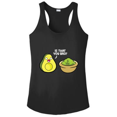 Avocado Guacamole Is That You Bro Funny Avocado Ladies PosiCharge Competitor Racerback Tank