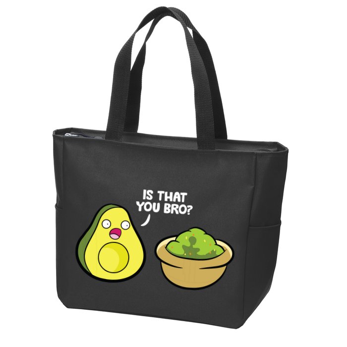 Avocado Guacamole Is That You Bro Funny Avocado Zip Tote Bag