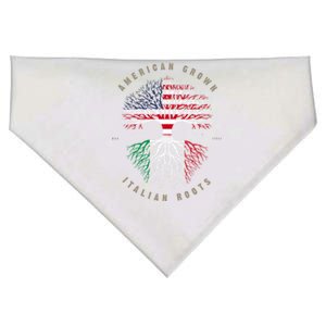 American Grown Italian Roots Italy Flag Gift USA-Made Doggie Bandana