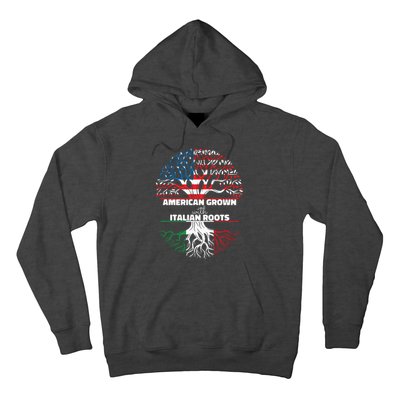 American Grown Italian Roots Half America Italy Usa Us Flag Hoodie