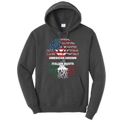 American Grown Italian Roots Half America Italy Usa Us Flag Tall Hoodie