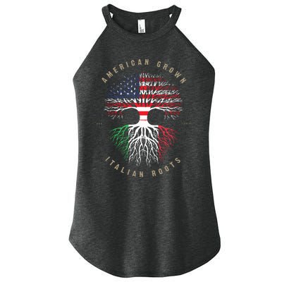 American Grown Italian Roots Italy Flag Women’s Perfect Tri Rocker Tank